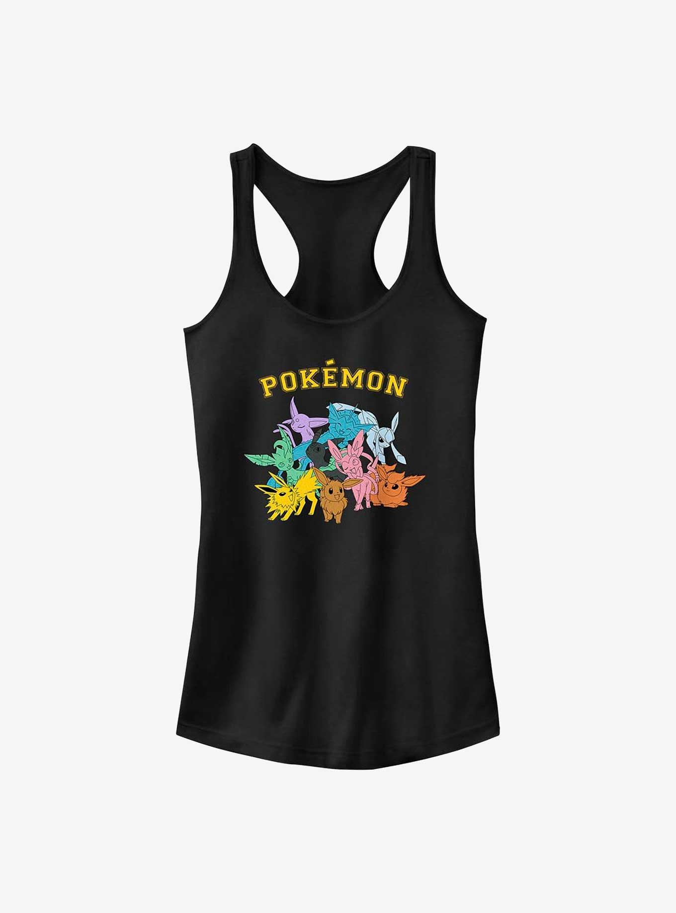 Pokemon Eeveelutions Girls Tank, BLACK, hi-res