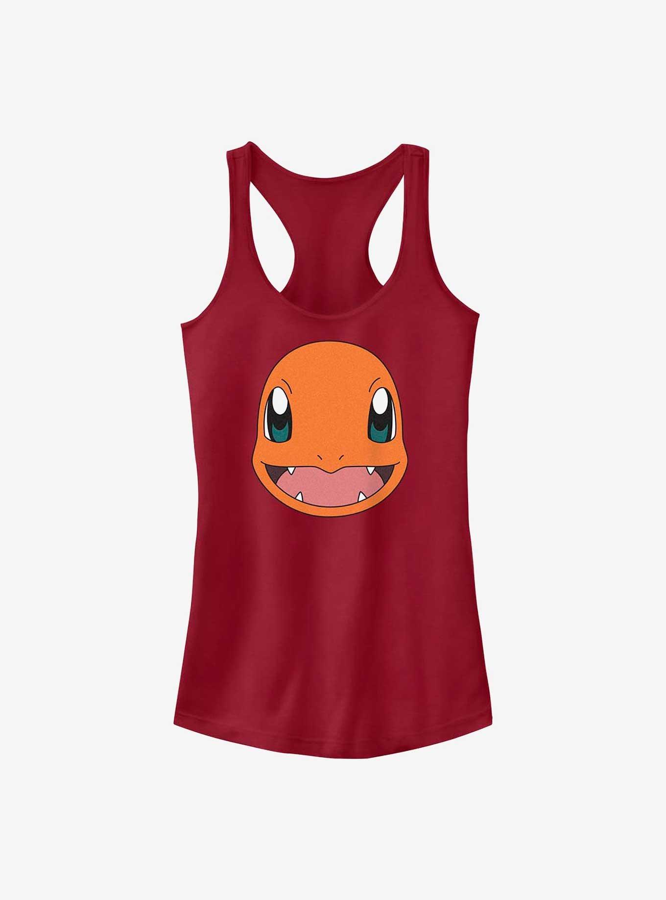 Pokemon Charmander Face Girls Tank, SCARLET, hi-res