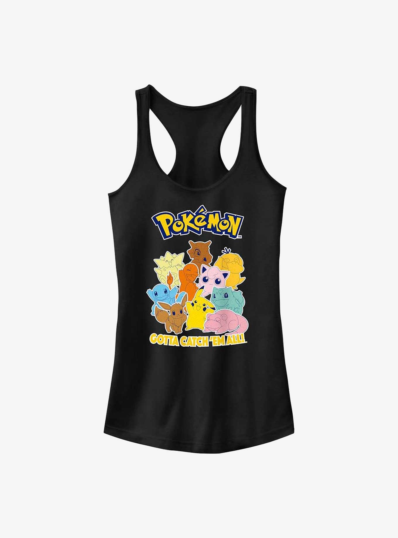 Pokemon Gotta Catch 'Em All Girls Tank, BLACK, hi-res