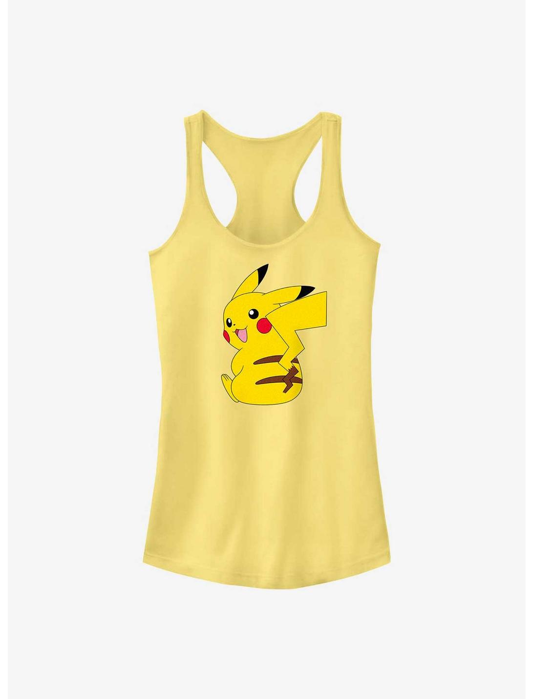 Pokemon Pikachu Stripes Girls Tank, BANANA, hi-res