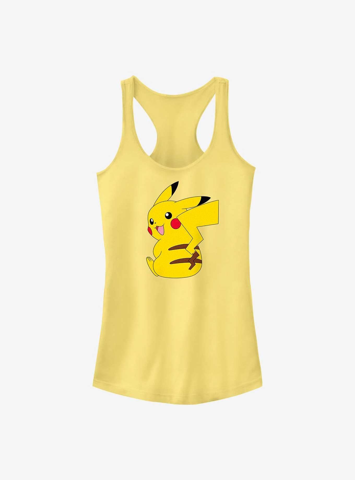 Pokemon Pikachu Stripes Girls Tank, BANANA, hi-res