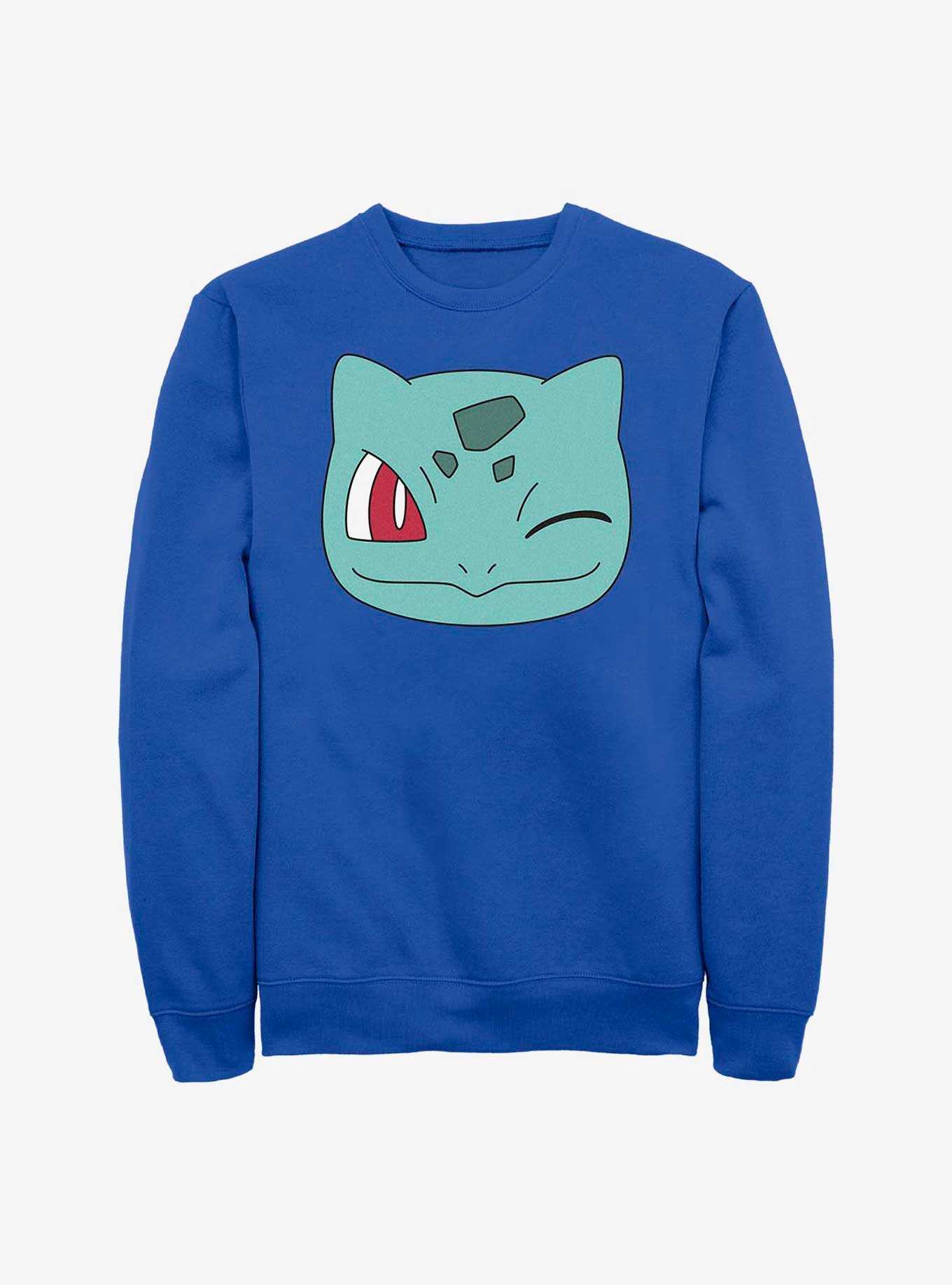 Pokemon Bulbasaur Wink Face Sweatshirt, , hi-res