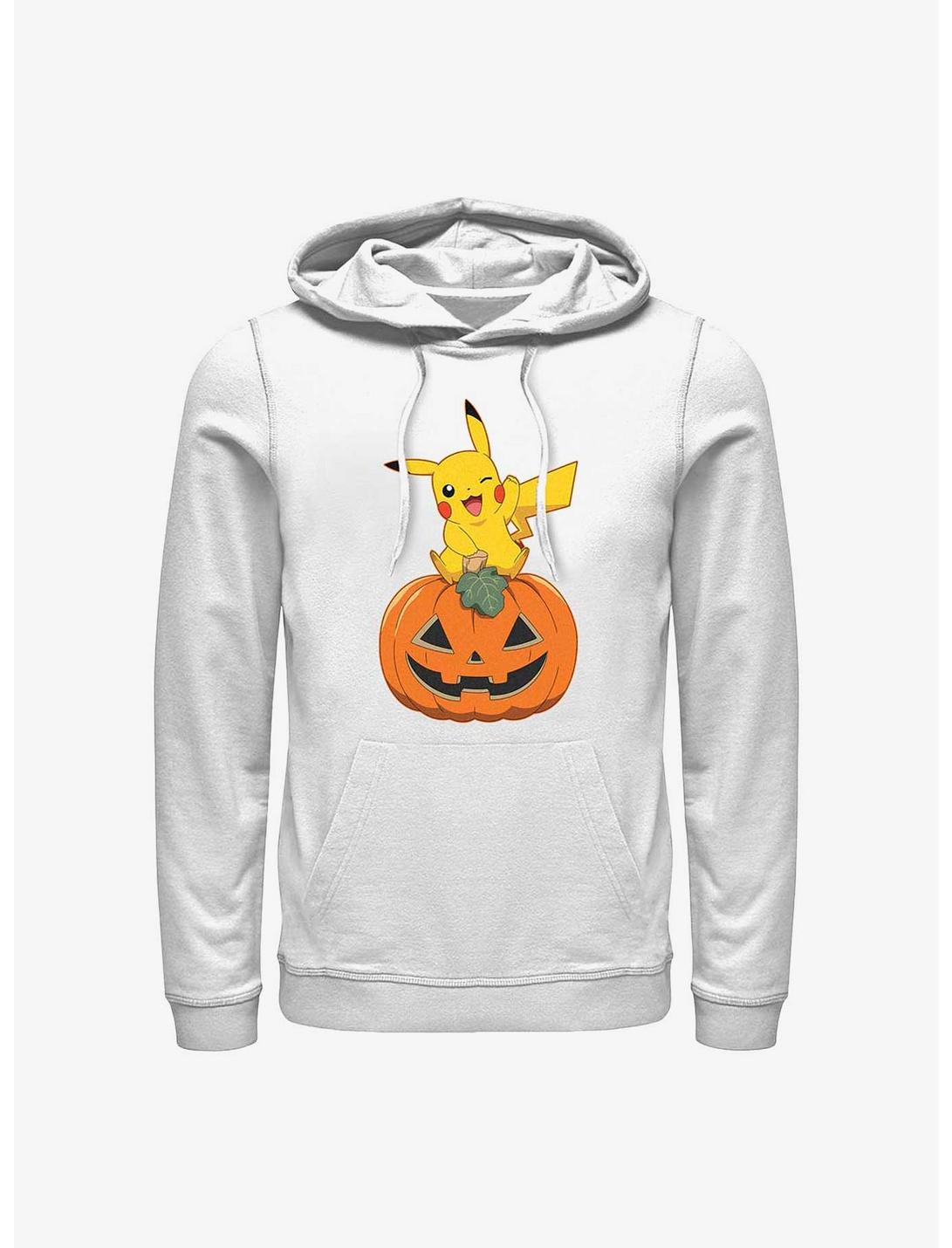 Pokemon Pikachu Pumpkin Hoodie, WHITE, hi-res