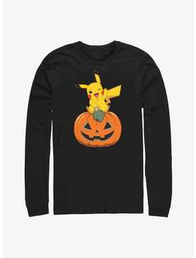 Pokemon Pikachu Pumpkin Long-Sleeve T-Shirt, , hi-res