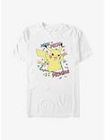 Pokemon Retro Party Pikachu T-Shirt, WHITE, hi-res
