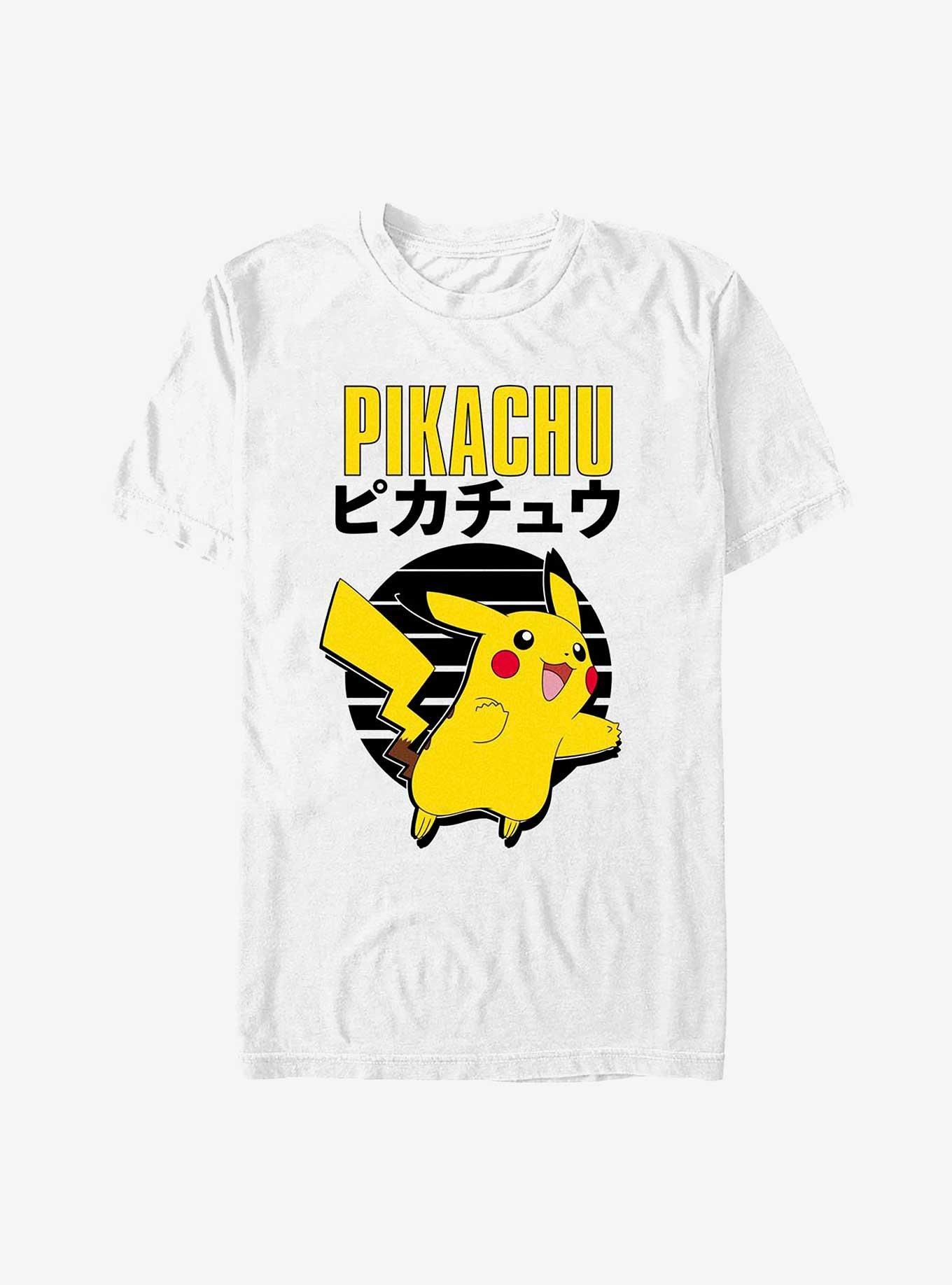 Pokemon Pikachu Emblem T-Shirt, WHITE, hi-res