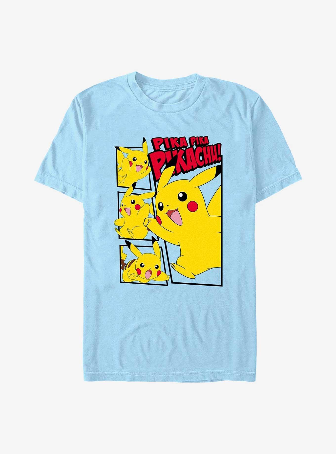 Pokemon Pikachu Role Call T-Shirt, LT BLUE, hi-res