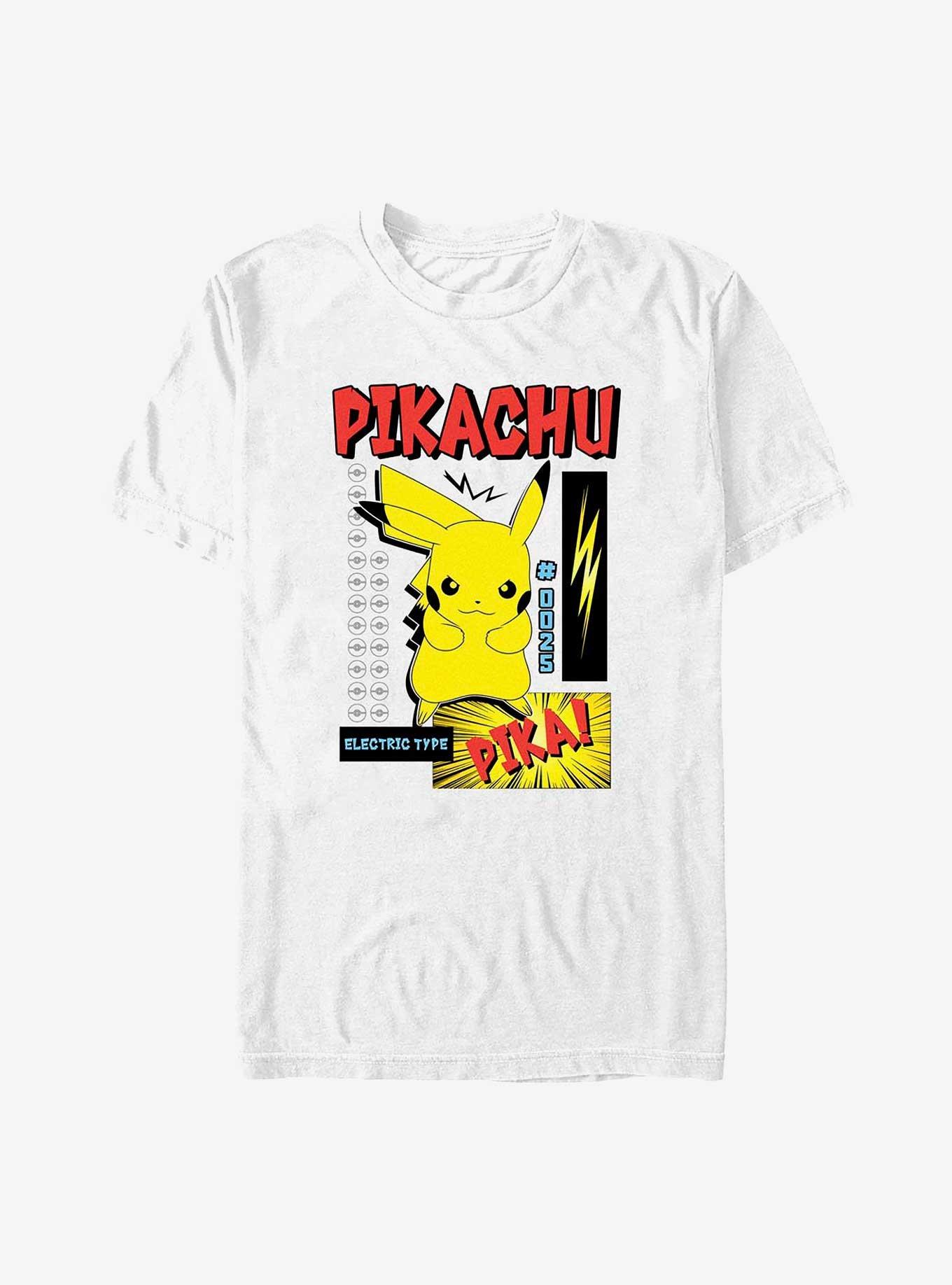 Pokemon Pikachu Electric Type T-Shirt, WHITE, hi-res