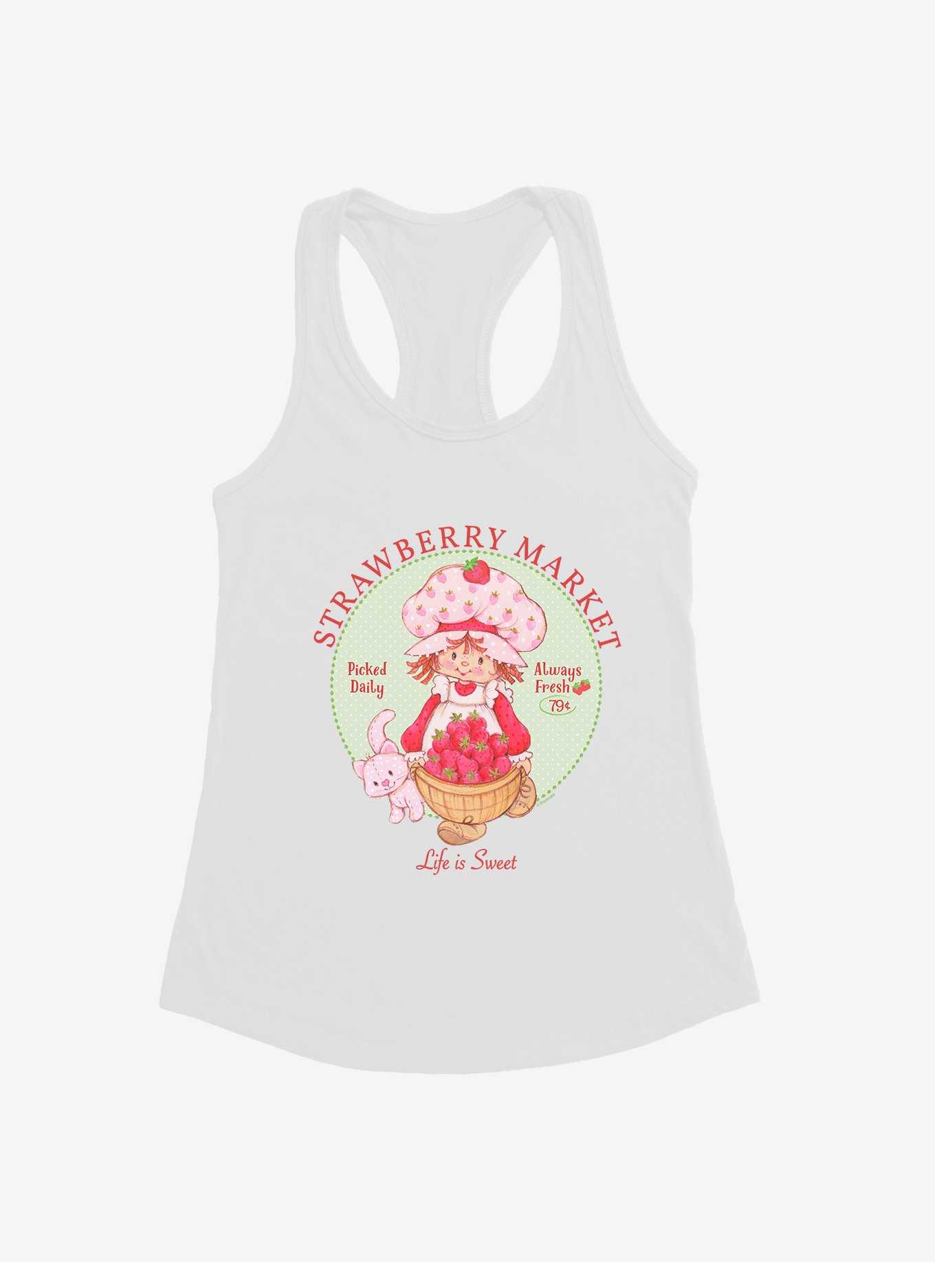Strawberry Shortcake & Custard Strawberry Market Girls Tank Top, , hi-res