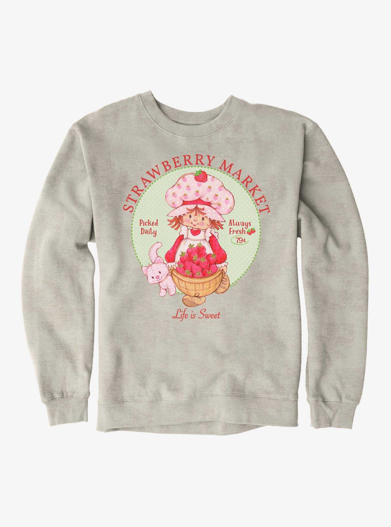 Strawberry Shortcake & Custard Strawberry Market Sweatshirt, , hi-res