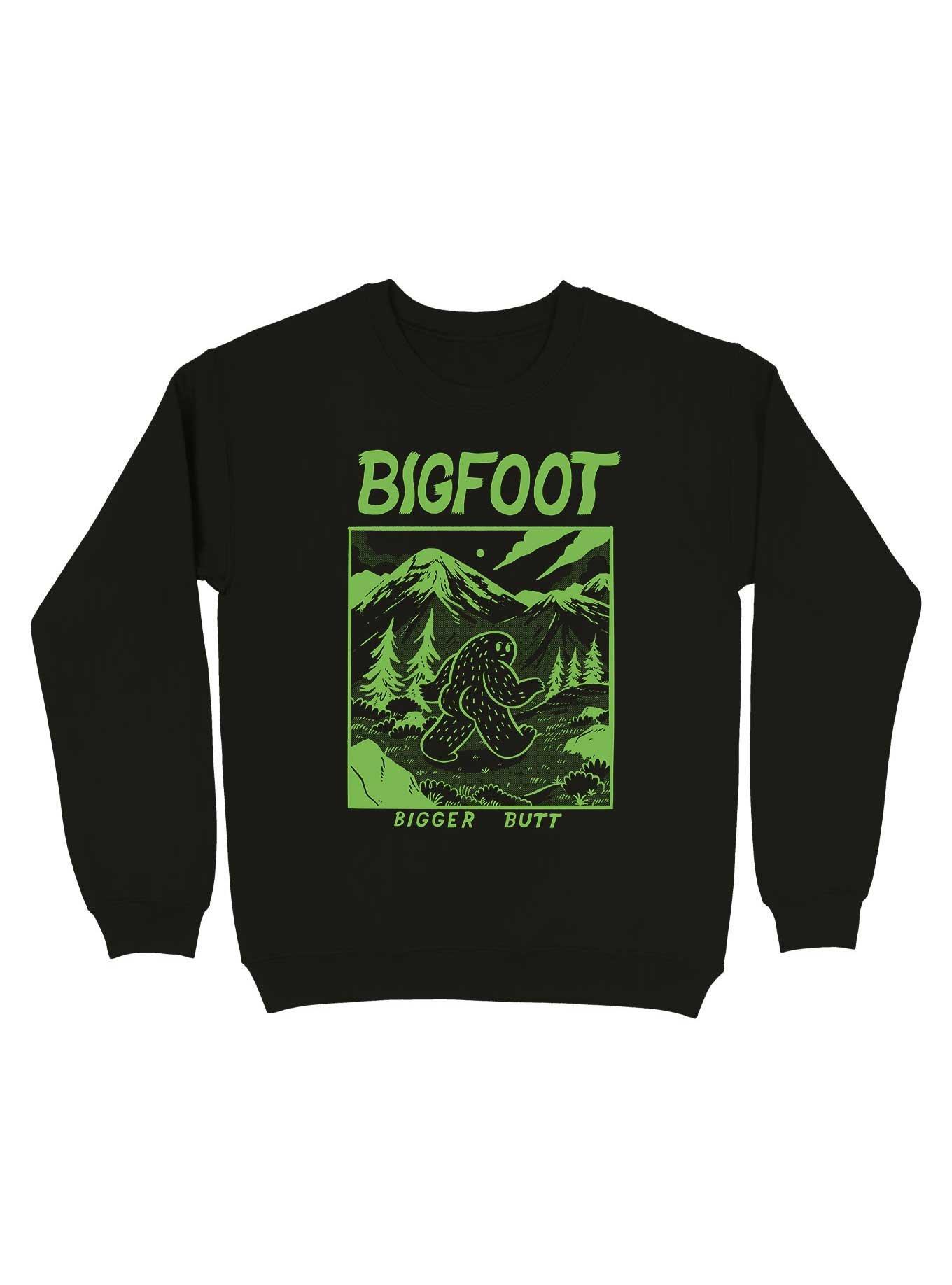 Bigfoot Bigger Butt Sweatshirt, BLACK, hi-res