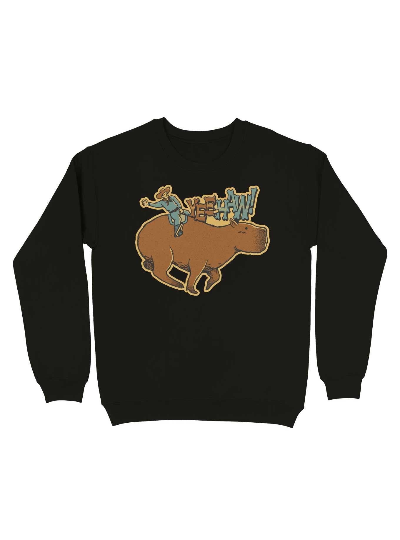 Capybara Cowboy Yee Haw Sweatshirt, , hi-res
