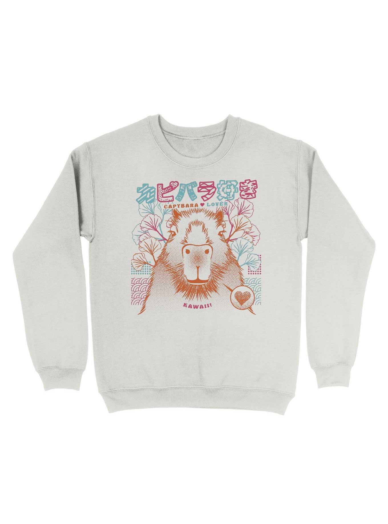 Capybara Lover Kawaii Anime Manga Sweatshirt - WHITE | Hot Topic