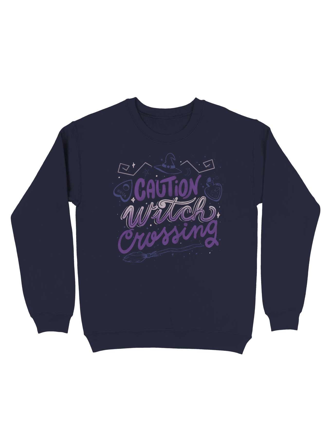 Caution Witch Crossing Sweatshirt, , hi-res