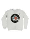 Enso Circle Vinyl Japanese Vintage Sweatshirt, WHITE, hi-res
