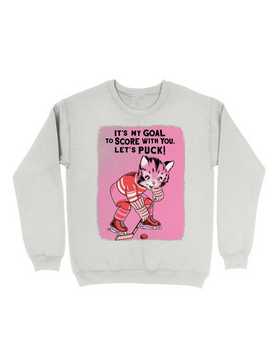 It's My Goal To Score With You Let's Puck Sweatshirt, , hi-res