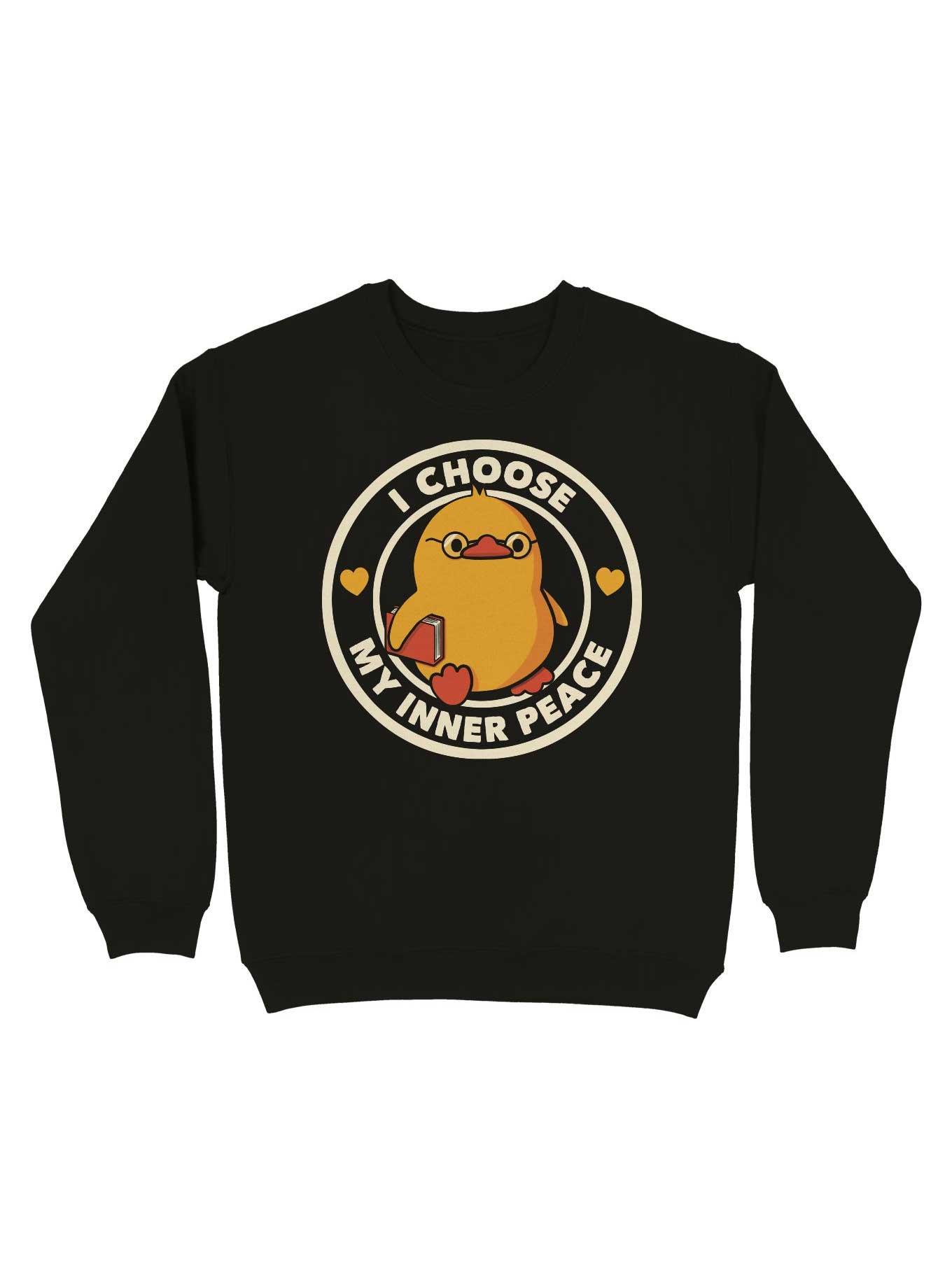 I Choose My Inner Peace Duckling Sweatshirt, , hi-res