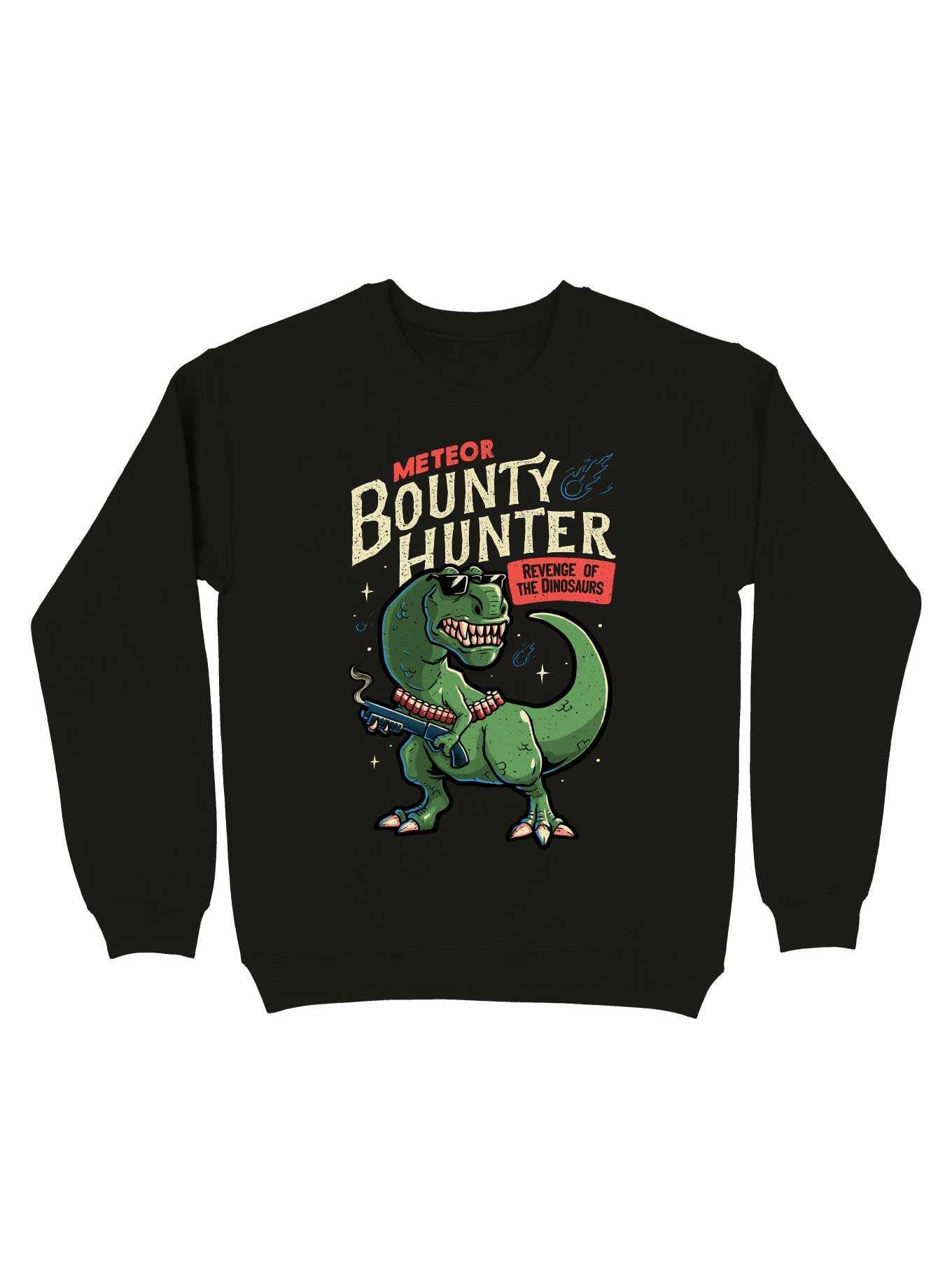 Meteor Bounty Hunter T-Rex Dinosaur Sweatshirt, , hi-res