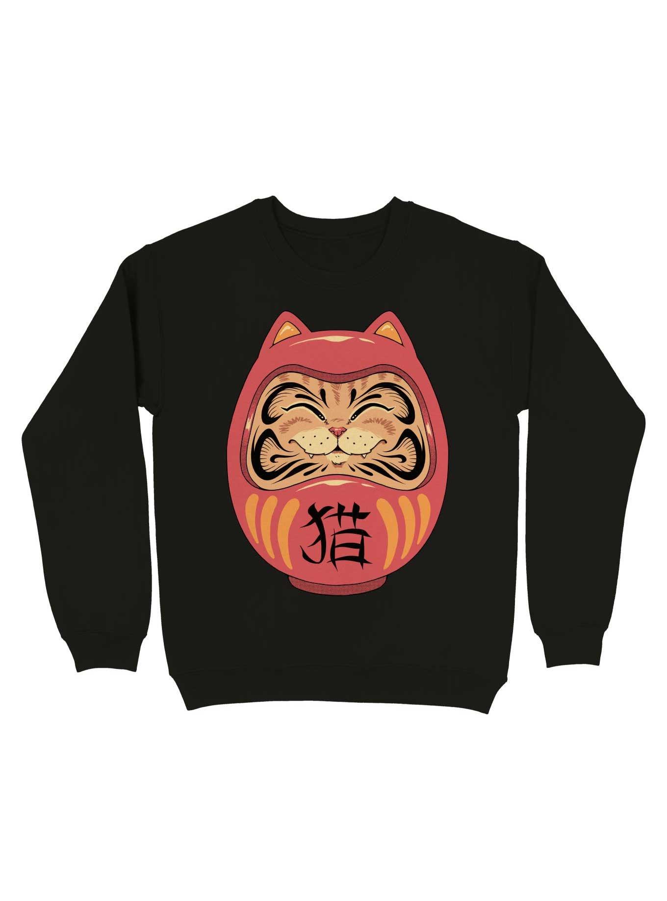 Neko Daruma Cat Sweatshirt, , hi-res