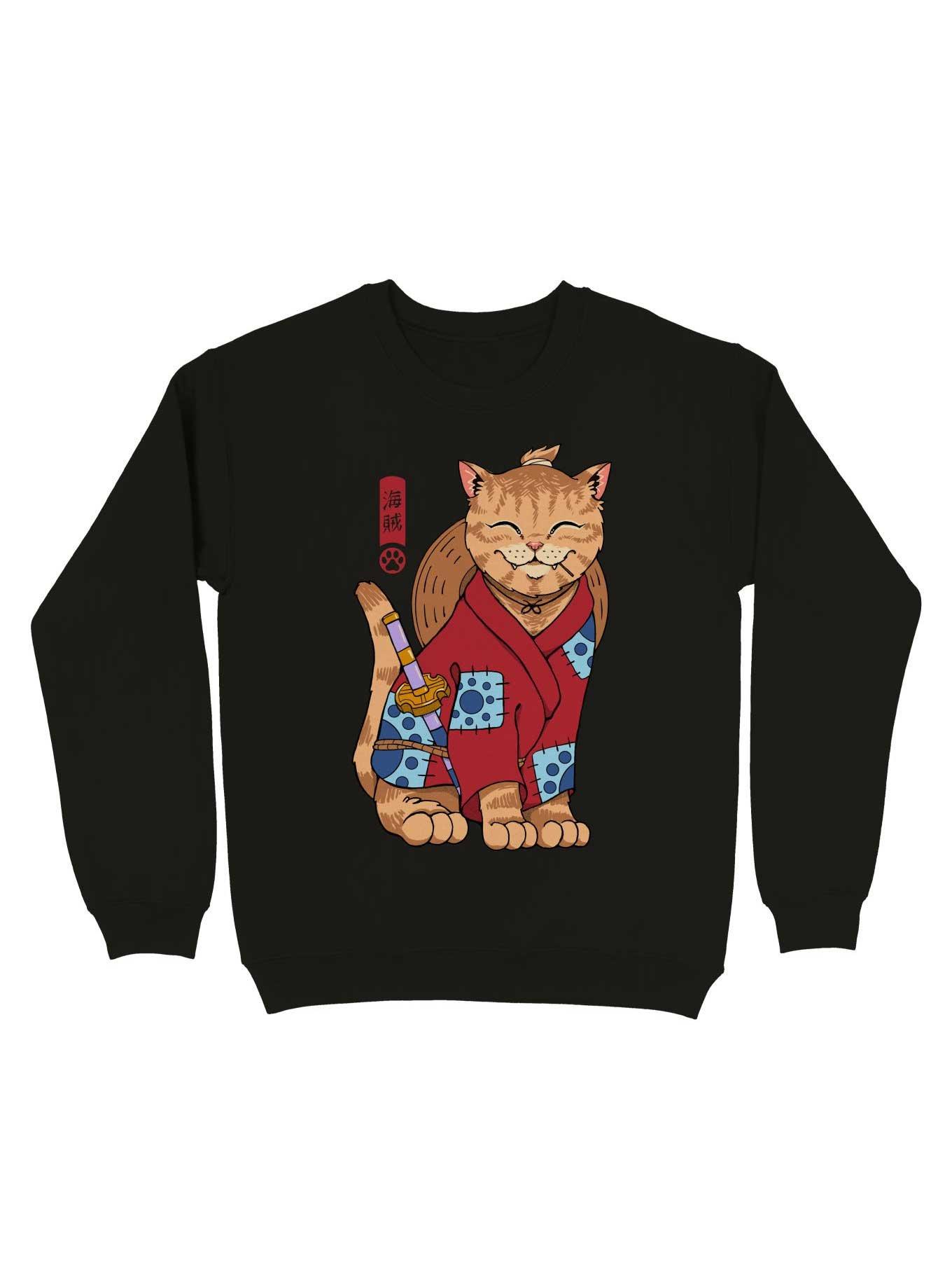 Pirate Meowster Cat Sweatshirt, , hi-res