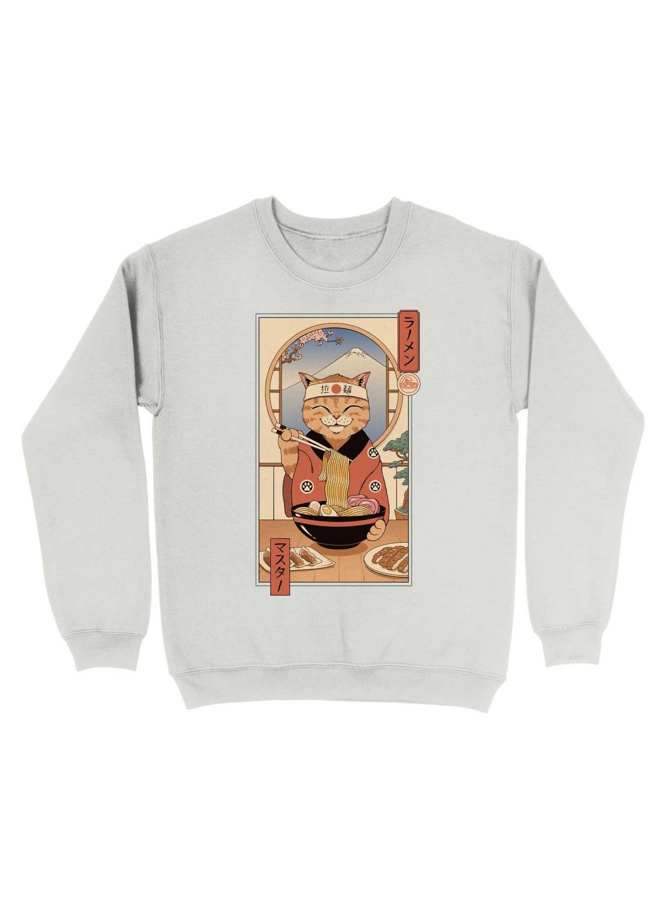 Ramen Meowster Cat Sweatshirt, , hi-res