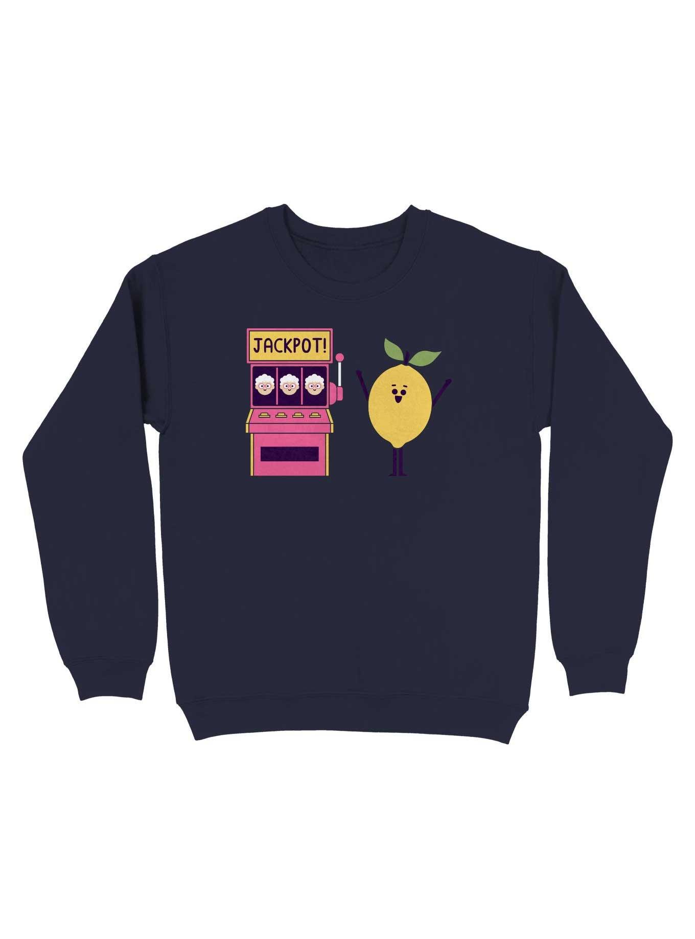 Reversed Jackpot Sweatshirt, NAVY, hi-res
