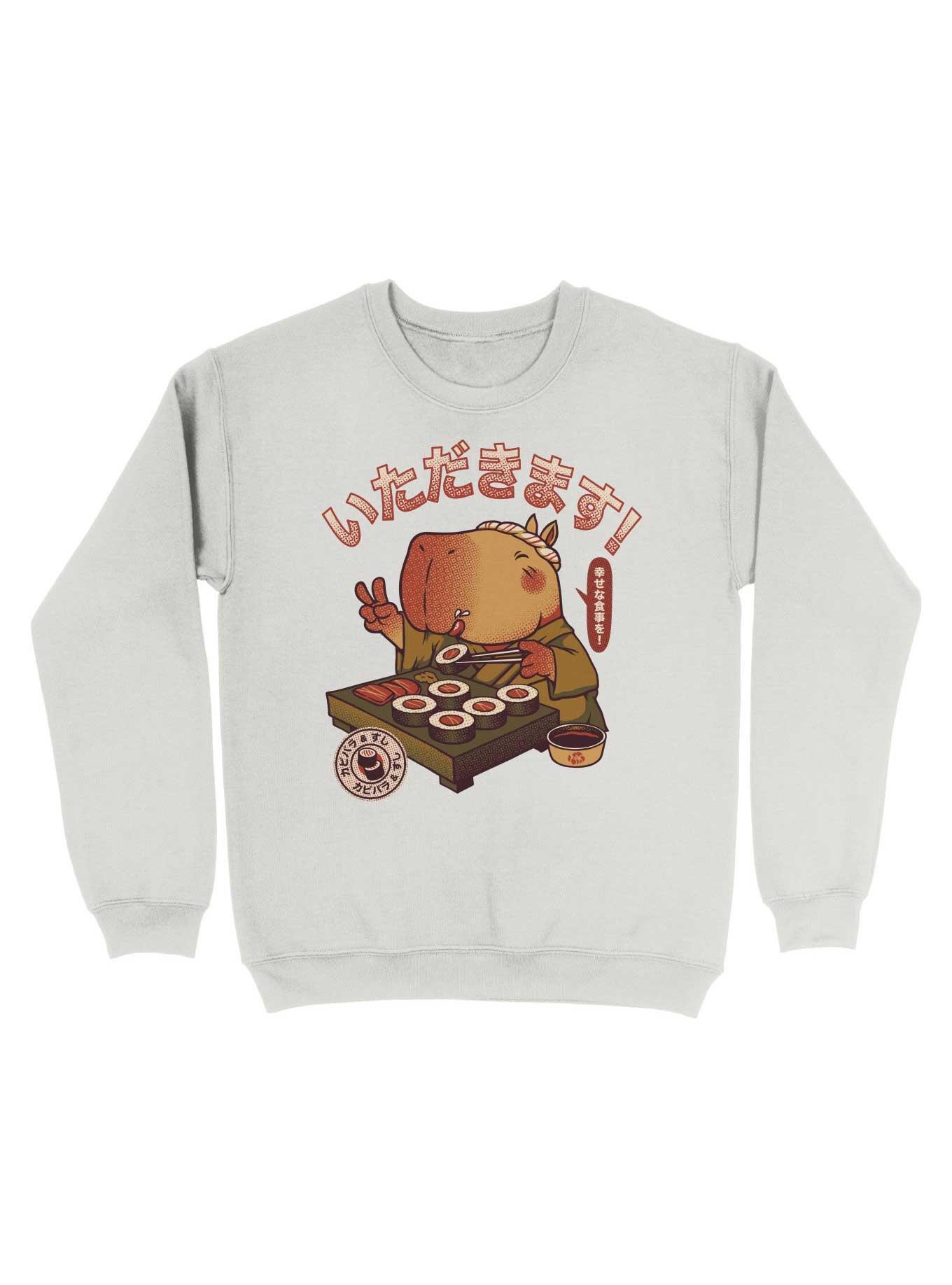 Sushi Chef Cute Capybara Sweatshirt, , hi-res