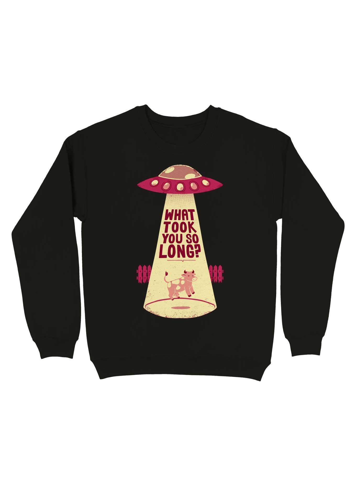 What You Took So Long Alien Sweatshirt, BLACK, hi-res