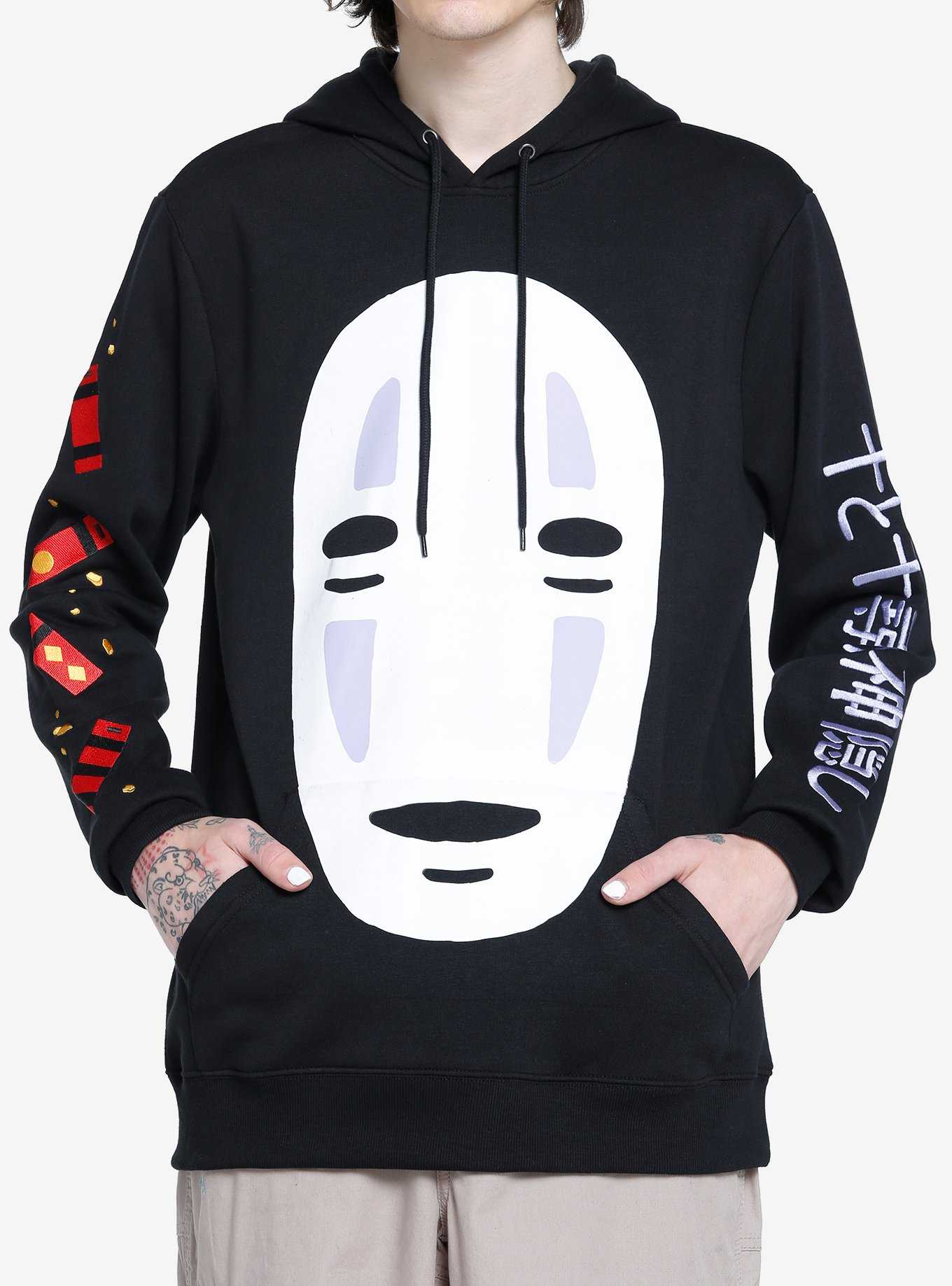 Black Studio Mode Printed Cinch Bottom Hoodie