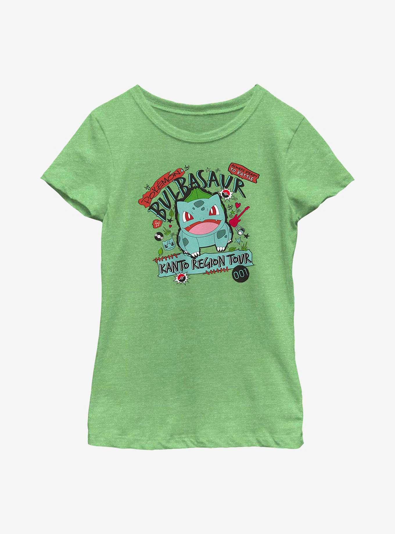 Pokemon Bulbasaur Kanto Tour Youth Girls T-Shirt, , hi-res