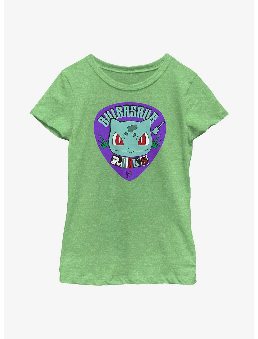 Pokemon Bulbasaur Rocks Youth Girls T-Shirt, GRN APPLE, hi-res