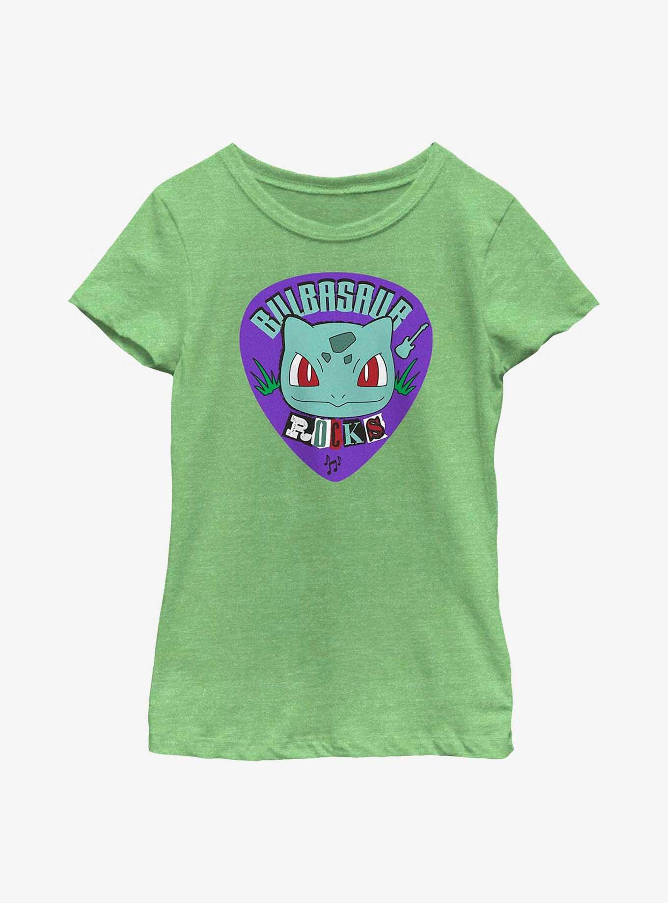 Pokemon Bulbasaur Rocks Youth Girls T-Shirt, GRN APPLE, hi-res