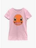 Pokemon Charmander Face Youth Girls T-Shirt, PINK, hi-res