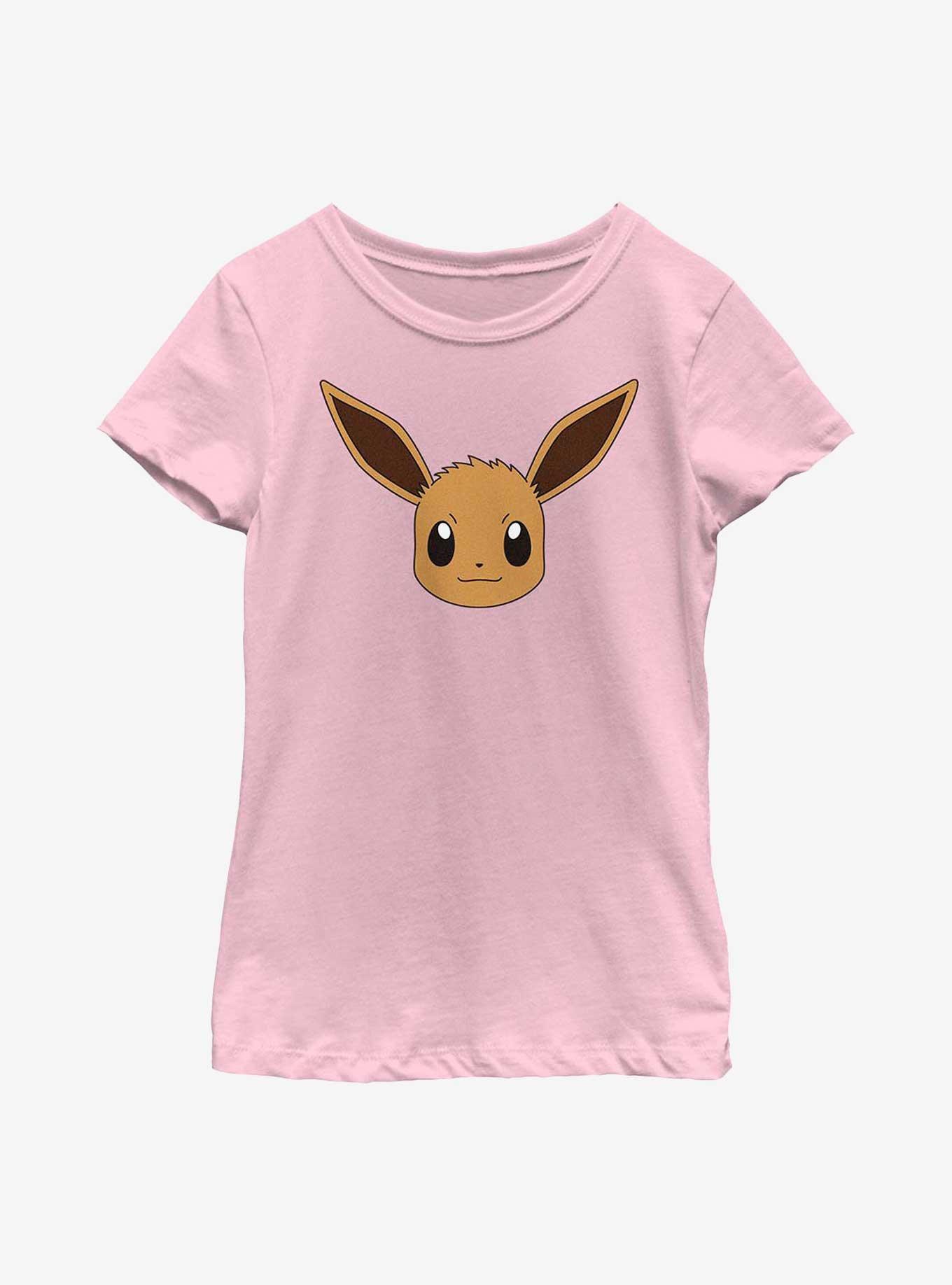 Pokemon Eevee Face Youth Girls T-Shirt, , hi-res