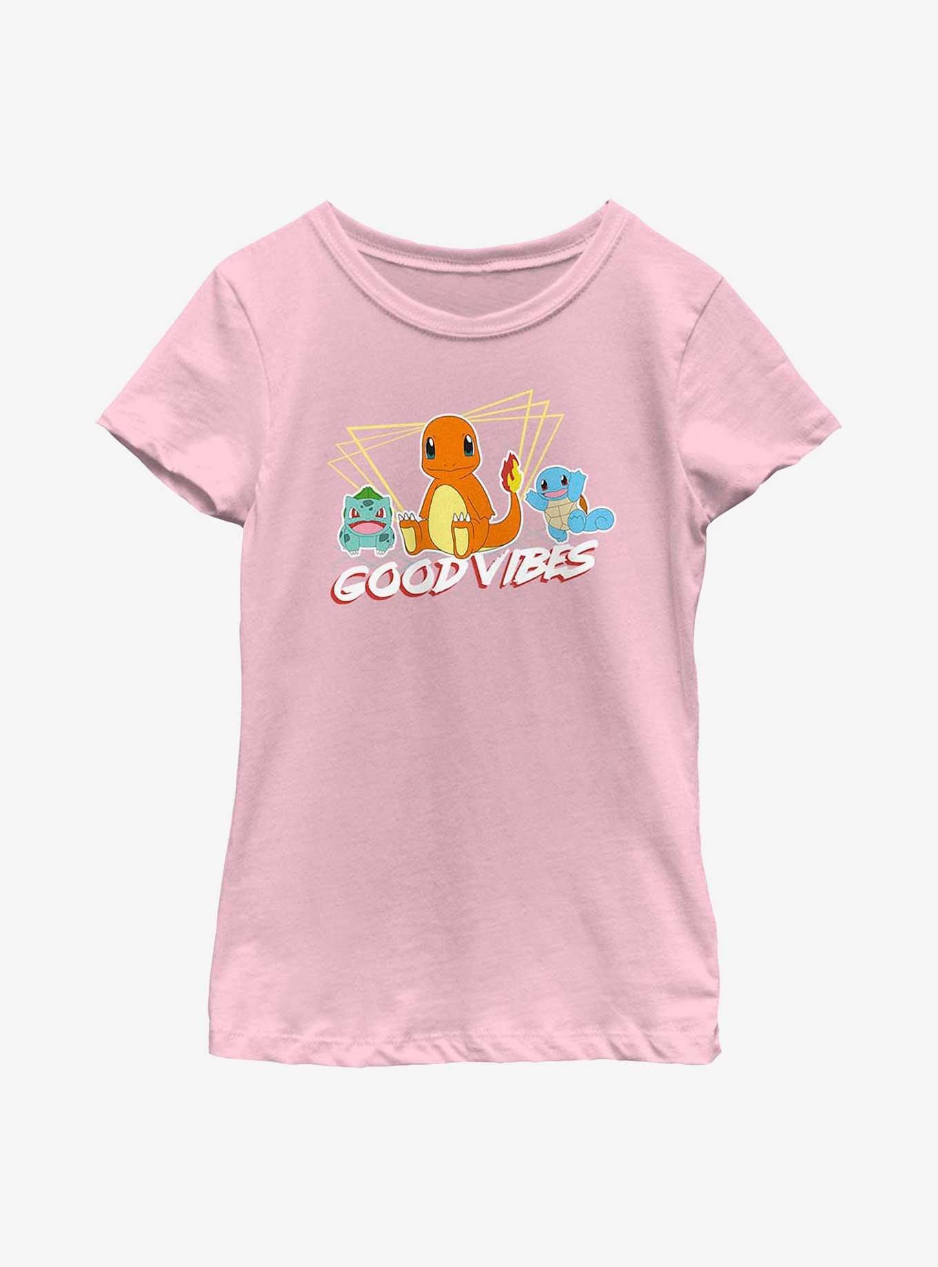 Pokemon Good Vibes Starters Youth Girls T-Shirt, , hi-res