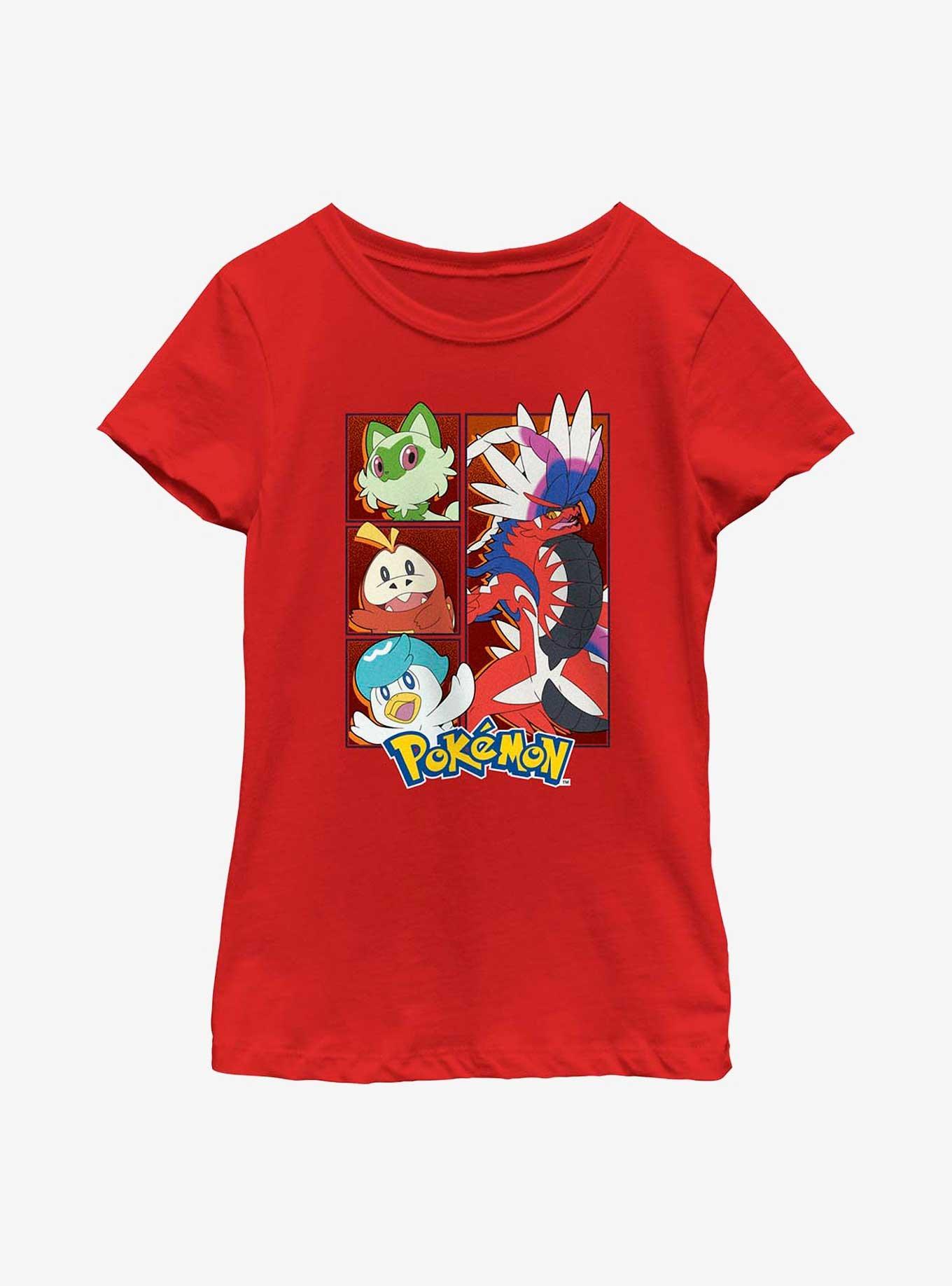 Pokemon Koraidon Generation 9 Starters Youth Girls T-Shirt, , hi-res