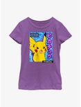 Pokemon Pikachu Bolt Youth Girls T-Shirt, PURPLE BERRY, hi-res