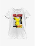 Pokemon Pikachu Electric Type Youth Girls T-Shirt, WHITE, hi-res