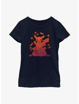 Pokemon Pikachu Halloween Candy Youth Girls T-Shirt, , hi-res