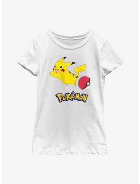 Pokemon Pikachu Pokeball Youth Girls T-Shirt, , hi-res
