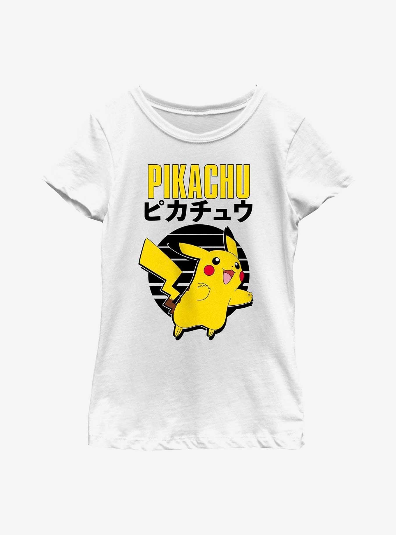 Pokemon Pikachu Emblem Youth Girls T-Shirt, , hi-res