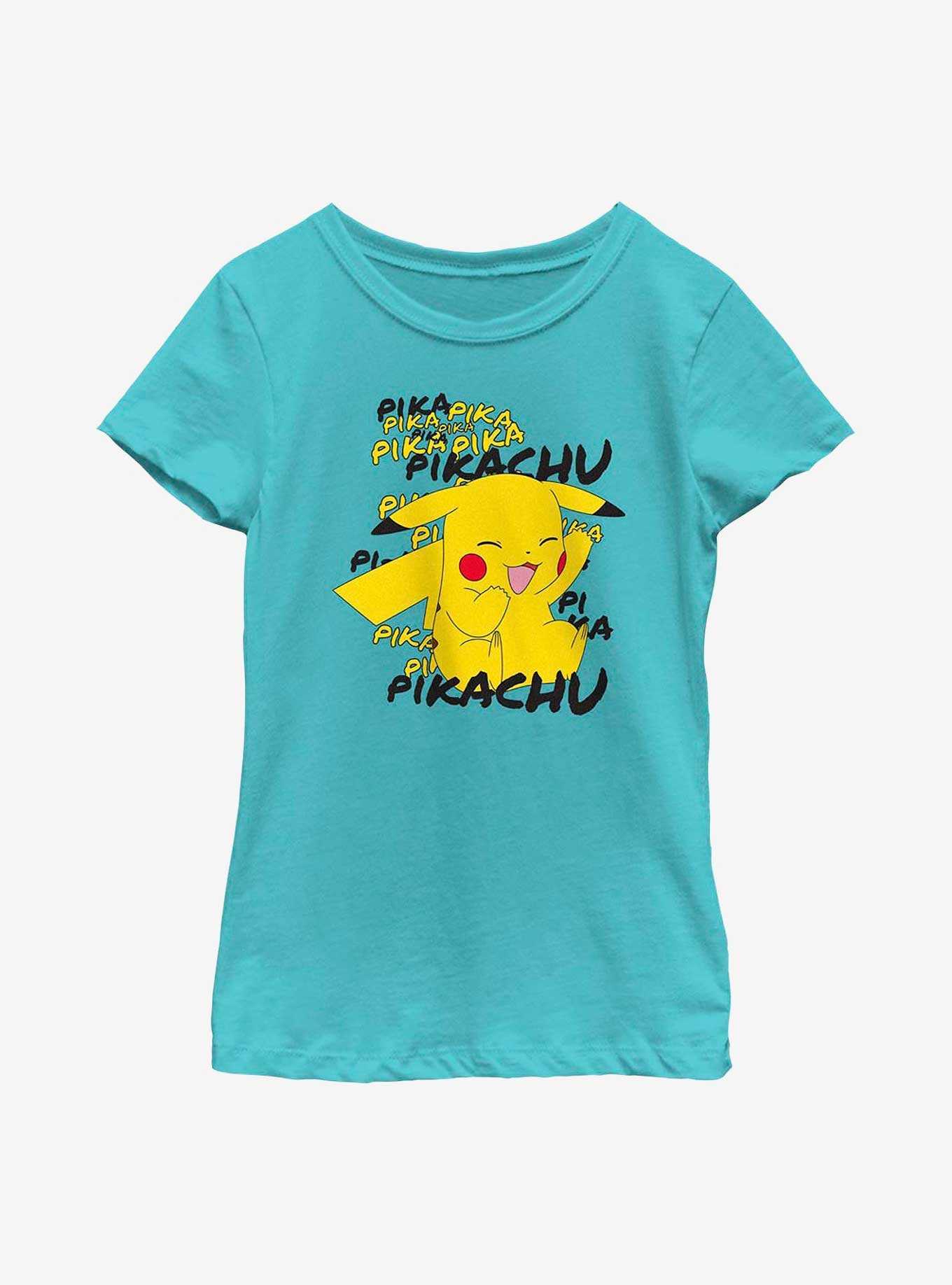 Pokemon Pikachu Laugh Youth Girls T-Shirt, , hi-res