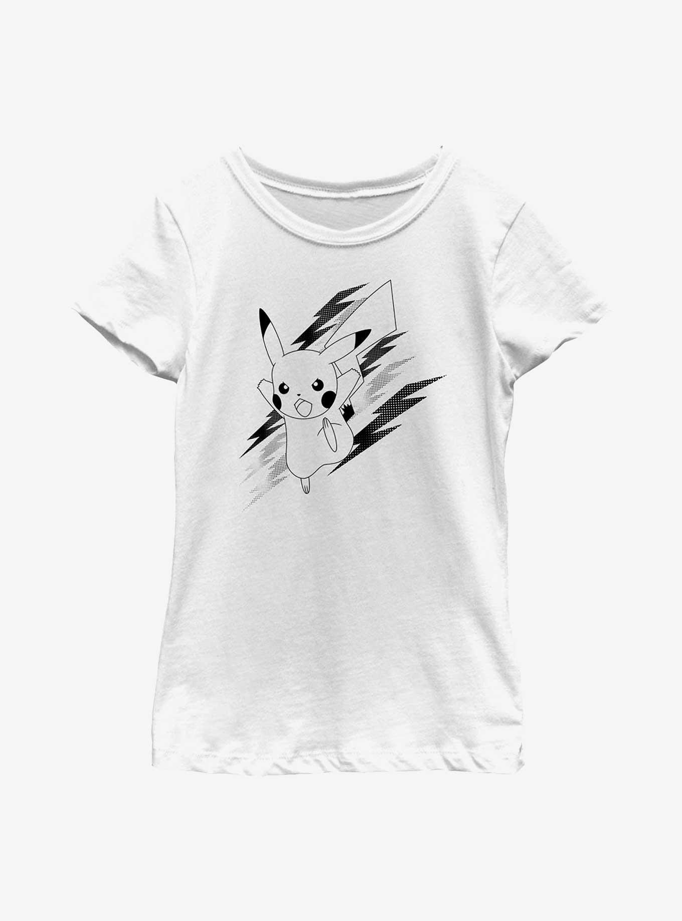 Pokemon Pikachu Lightning Youth Girls T-Shirt, , hi-res