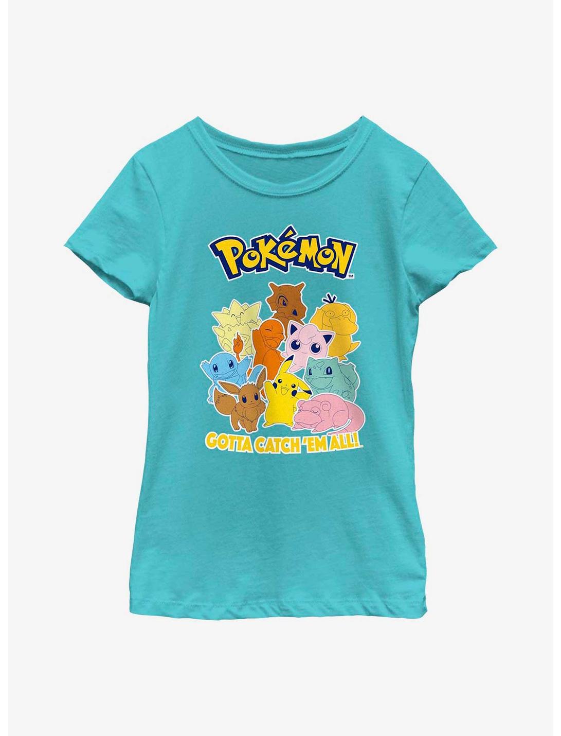 Pokemon Gotta Catch 'Em All Youth Girls T-Shirt, TAHI BLUE, hi-res
