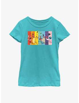 Pokemon Generation 1 Rainbow Youth Girls T-Shirt, , hi-res