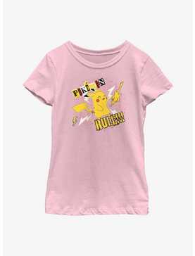 Pokemon Pokemon Rule Pikachu Youth Girls T-Shirt, , hi-res