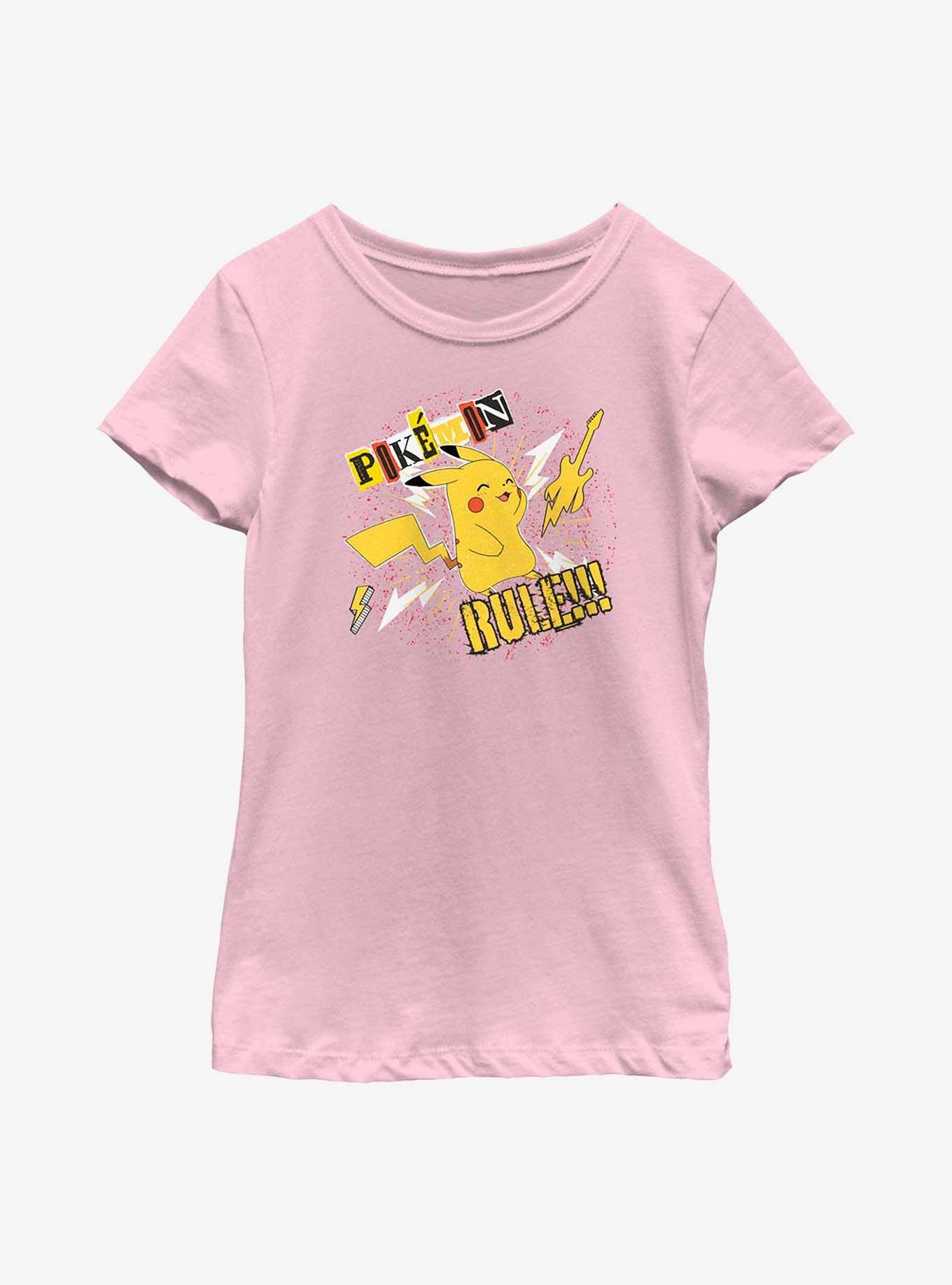 Pokemon Pokemon Rule Pikachu Youth Girls T-Shirt, , hi-res