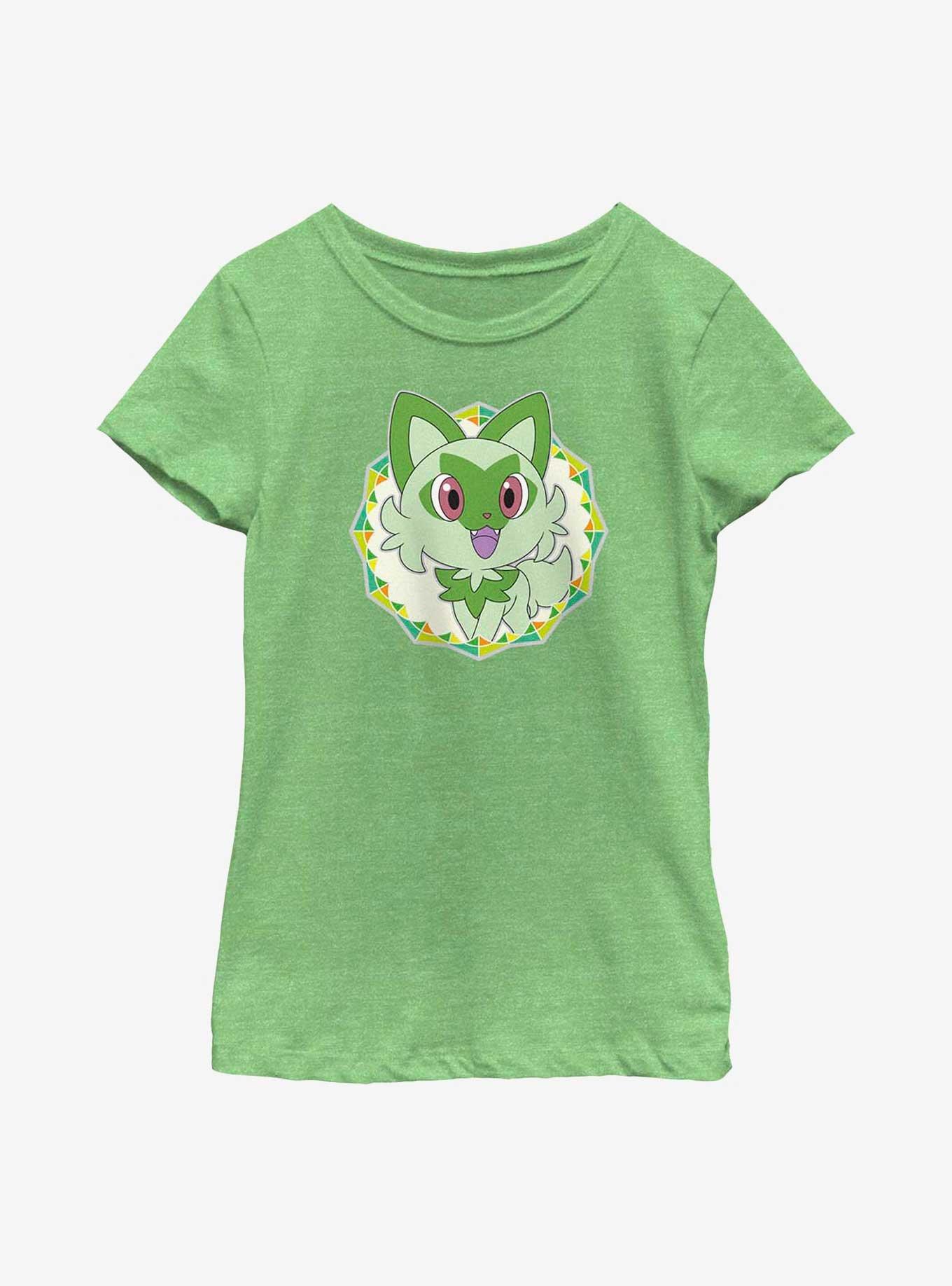 Pokemon Sprigatito Starter Youth Girls T-Shirt, , hi-res