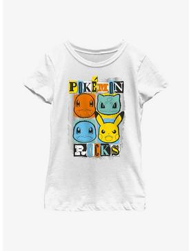 Pokemon Starters Rocks Youth Girls T-Shirt, , hi-res