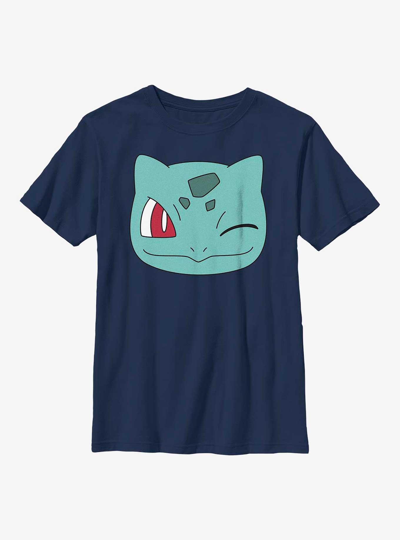 Pokemon Bulbasaur Wink Face Youth T-Shirt, , hi-res